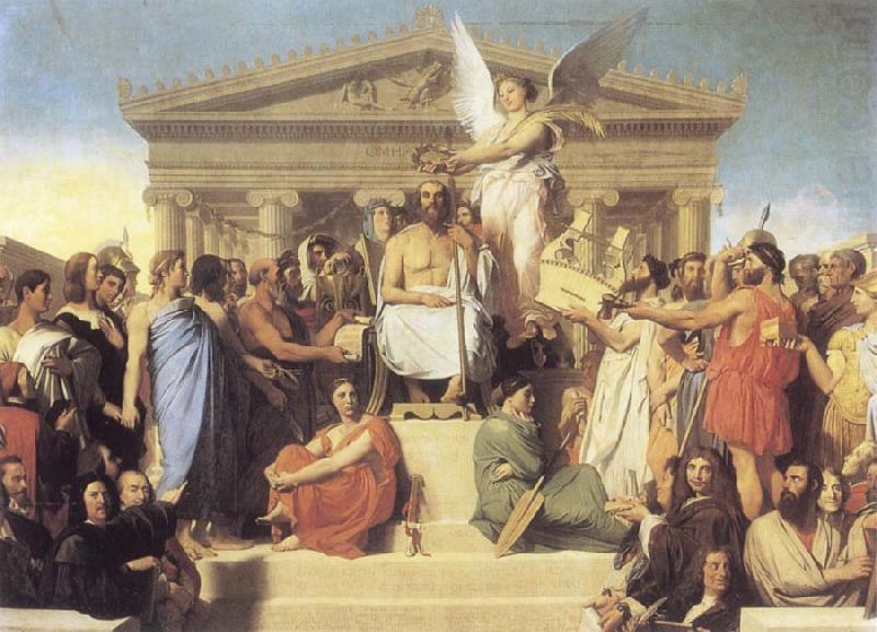 The Apotheosis of Homer, Jean Auguste Dominique Ingres